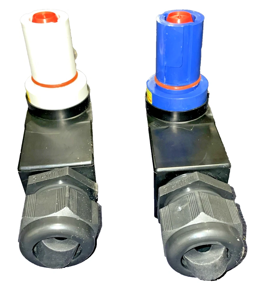 2QTY P3 connector 90 deg PD-3-BL-70mm (BlueL3) & PD-2-WH-70mm (WhiteL2) AU code - Image 3 of 4