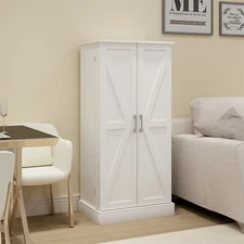 Kitchen Pantry Cabinet Freestanding Buffet Cupboards Sideboard with Shelves