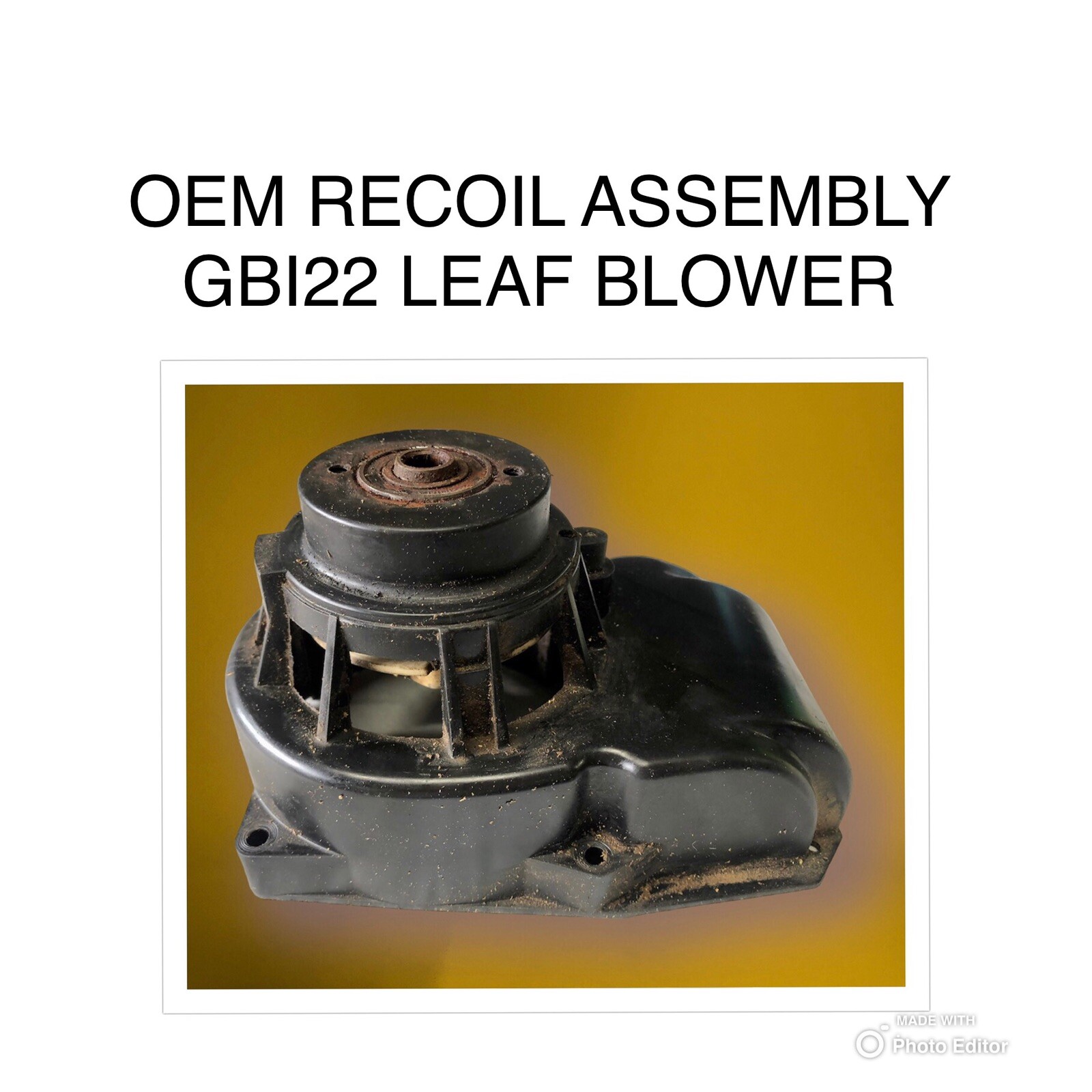 Weed Eater Gbi22 Vintage Pullcord Pull Cord Recoil Assembly