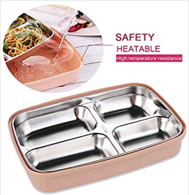 square insulated lunch container