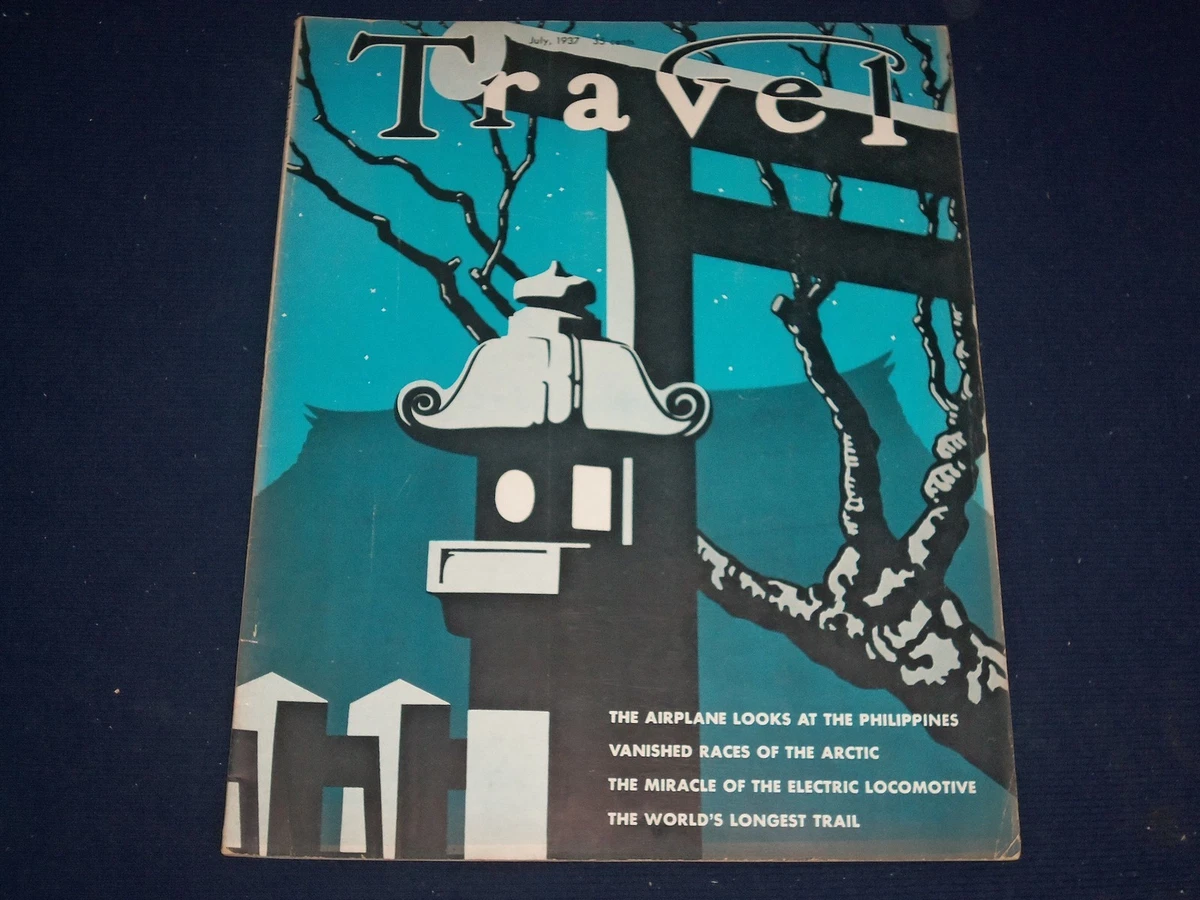 1937 JULY TRAVEL MAGAZINE - JAPANESE SCENE COVER - GREAT PHOTOS