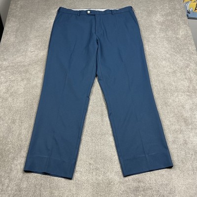 Peter Millar Durham High Drape Performance Pant Mens 38x29 Blue Golf Chino EB78