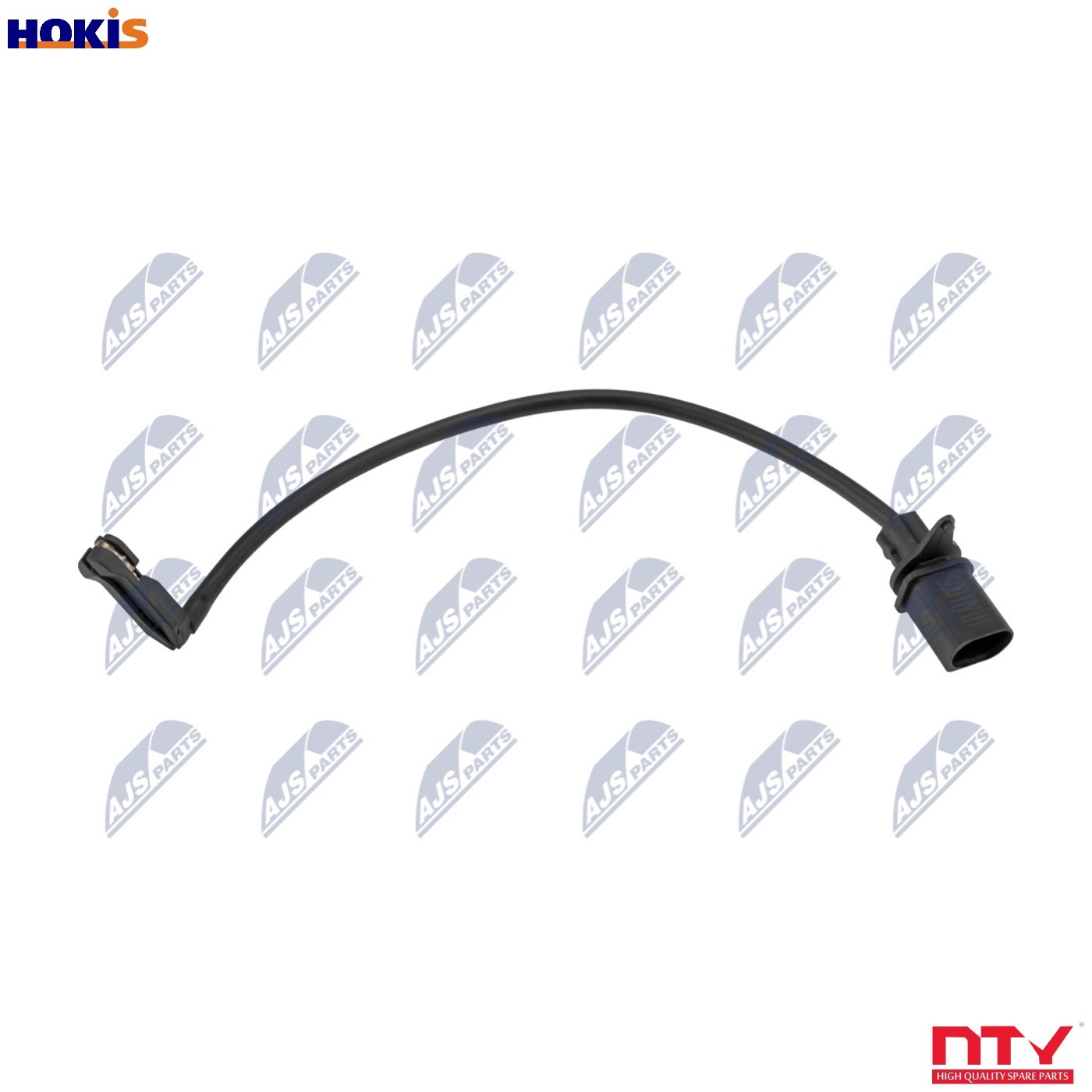 Front NTY HCZ-AU-005 Warning Contact, brake pad wear for AUDI - Image 10