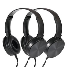 Kids Headphones for School Bulk 2 Pack,Durable Wired Classroom Headphones for...