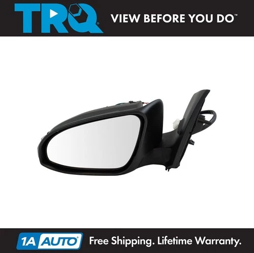 TRQ Mirror Power Folding Heated Signal Smooth Black LH for 2016-2016 Scion iM