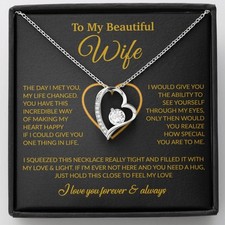 To My Wife Necklace, Gift For Wife, Anniversary Gift For Wife, Necklace For Wife