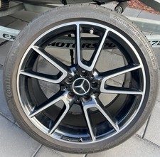 Mercedes-benz 19x8.5 C-class BLACK REAR Wheel OEM Rim A2054016500