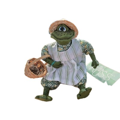 Russ The Country Folks Filla Mina Frog Free Standing Shelf Sitter 4'' Tall #2105
