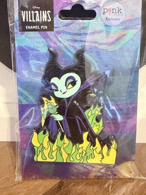 Disney Pink a la Mode Exclusive Pin Villains Maleficent Mali Cutie Fire Glitter