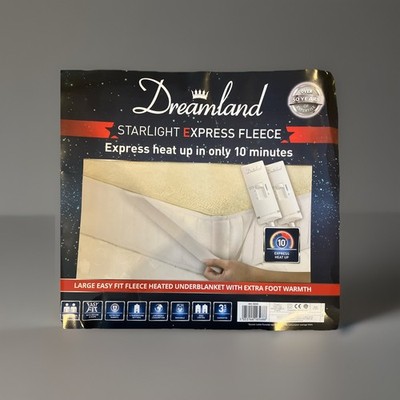 Dreamland Starlight Express flauschige elektrische Super King Heizunterdecke Dual