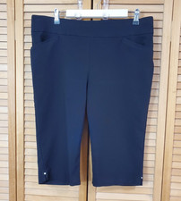Perfect Stretch By Chico's Black Pull-On Capris Size 2.5 14