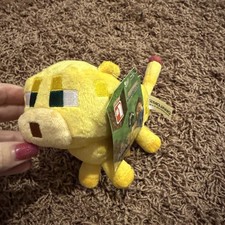 2014 Minecraft OVERWORLD BABY OCELOT Plush Toy Mojang Yellow Series 1