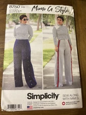 Simplicity Pattern 8750 Ms MIMI G STYLE Knit Tops & Wide Leg Pants  Sz 6-14