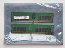 Two Micron 16GB DDR4-2400 ECC REG RDIMM Server DRAM