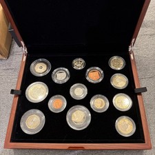 2021 Royal Mint 14 Coin Premium Proof Annual Set In Case With COA & Outer Box
