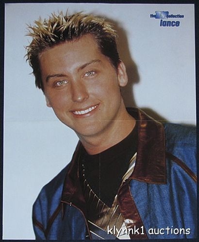 Lance Bass Poster Centerfold 1785A  Christina Aguilera on back