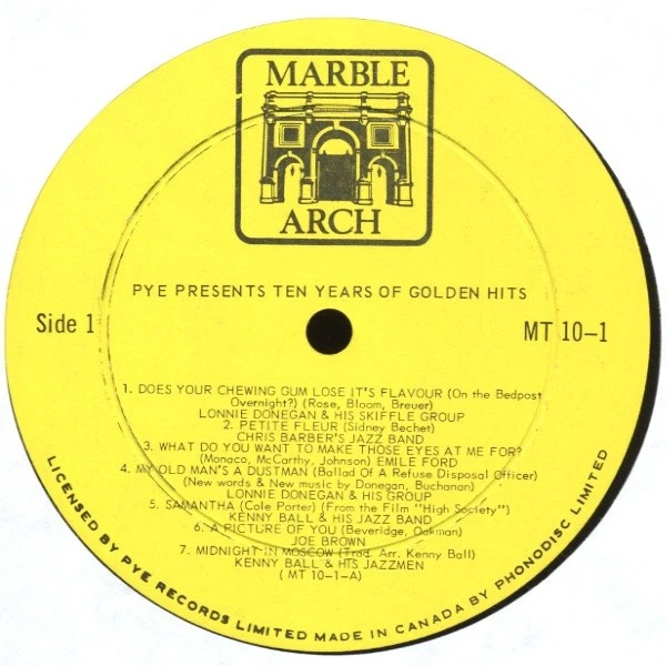 Varios - Pye Records presenta diez años de éxitos dorados (2xLP) (muy bueno plus ( Foto 3 de 4