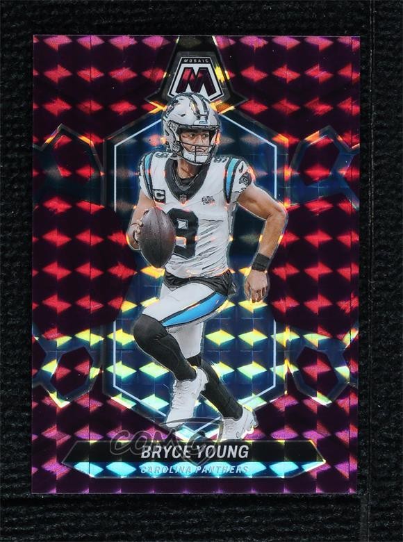 2024 Panini Mosaic Purple Mosaic Prizm 21/49 Bryce Young #29 ux1