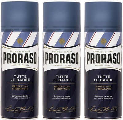 Proraso 3er Pack Proraso Blue Shaving Foam 400 ml Rasierschaum
