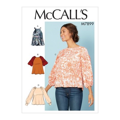 Schnittmuster McCall's , M7899 ,Bluse, 32 - 40