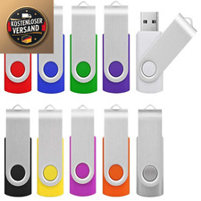 USB Stick 64 GB Farbiger Set 10 Stück Metall USB 2.0 Flash Drive