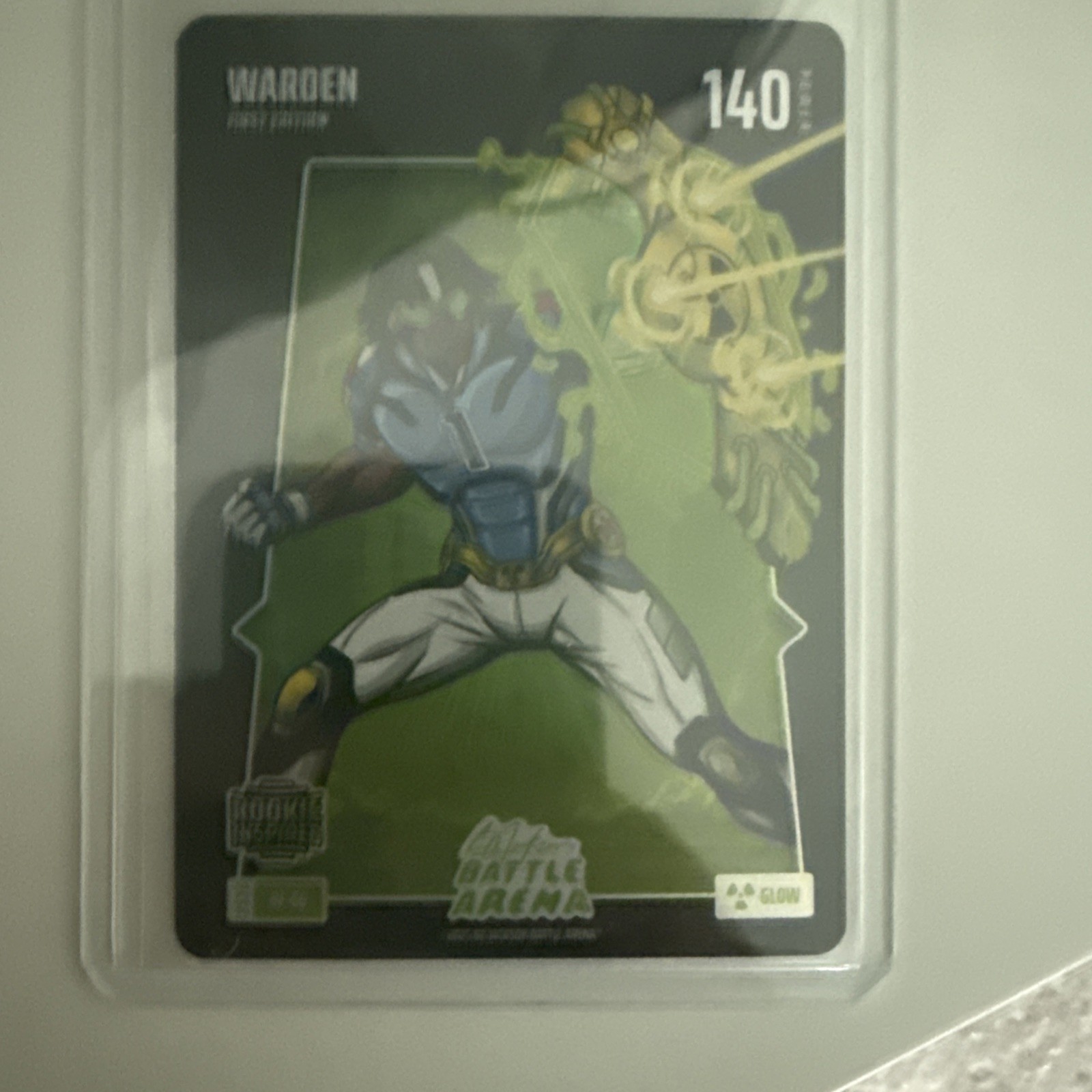 2026 BoBA Battle Arena Glow Battlefoil #BF-66 SP Warden Cam Ward RC Rookie