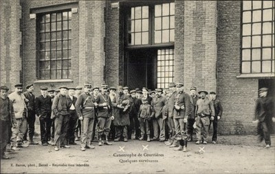 Ak Courrières Pas de Calais, Catastrophe des Mines 1906,... - 3872659