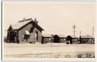 Vintage RPPC Gas Station LOG CABIN INN Lake Crystal, MN Coca-Cola Roadside 1930s