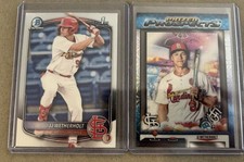 2025 BOWMAN CHROME JJ WETHERHOLT PRIZED PROSPECT MOJO AND BASE