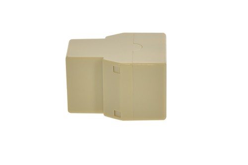 RJ12 (6P6C) T Adapter 1 Female to 2 Female – Reverse Wiring, Ivory - 第 4/5 張圖片