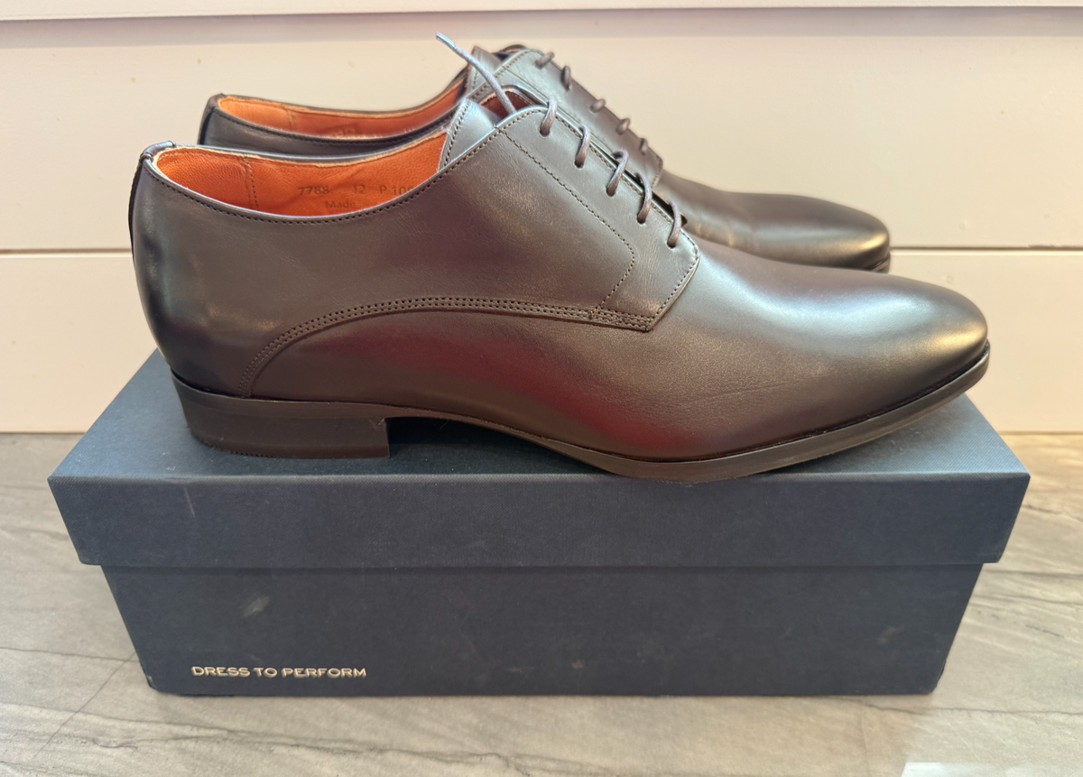 Wolf & Shepherd Bannister Derby Dress Shoes, Dark Brown  display picture 3