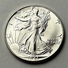 1943 LIBERTY WALKING HALF DOLLAR 90% SILVER BU