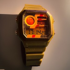 *CUSTOM* Casio AE-1200 inspired OFF BRAND blood moon mod.