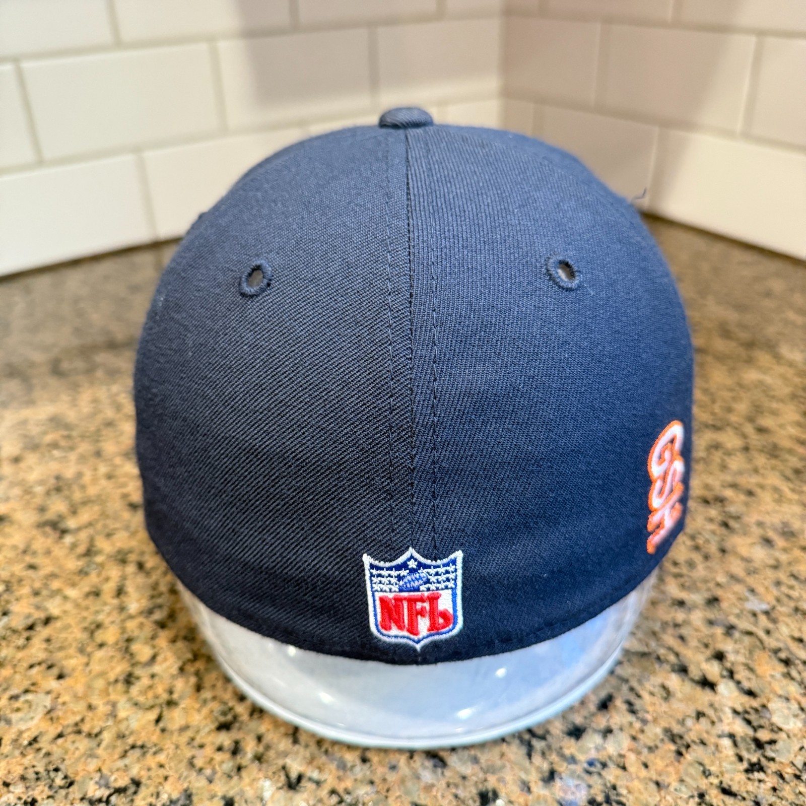 Chicago Bears Reebok On Field Fitted Hat 7 1/4 Wool Navy NFL Cap GSH Authentic thumbnail 3