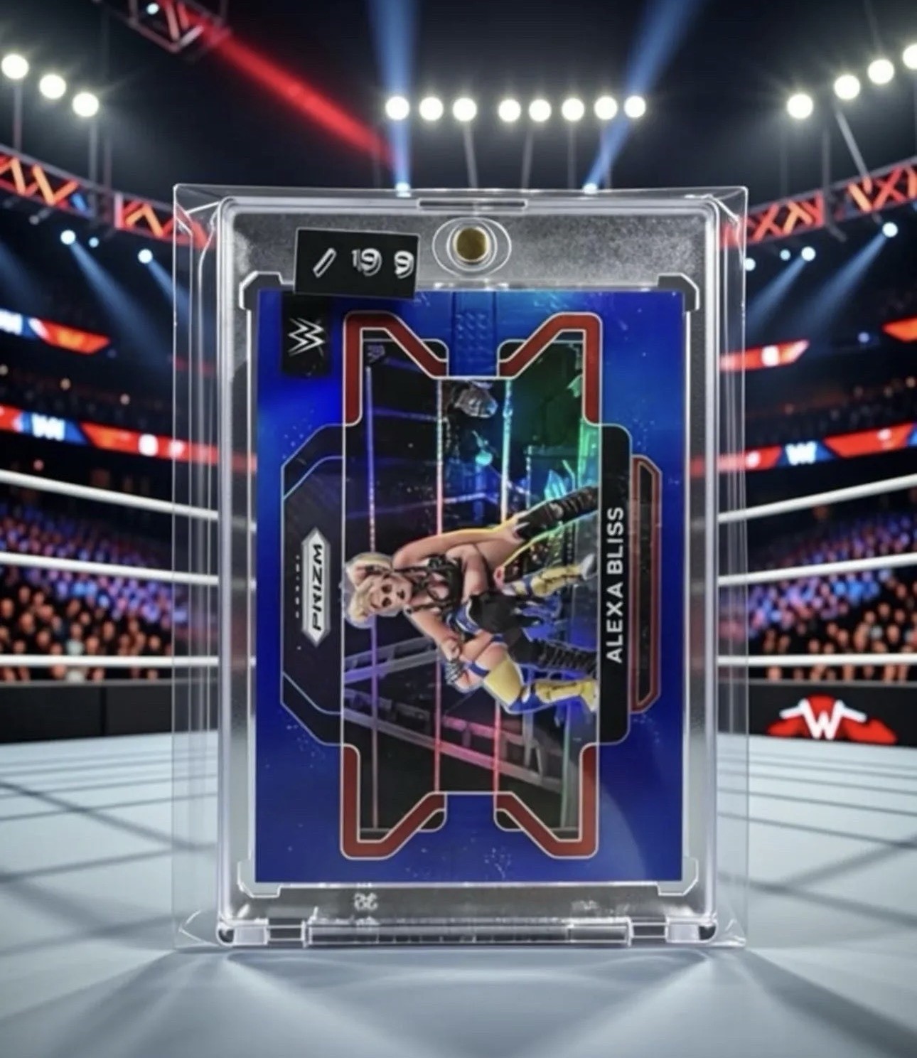 2022 Panini Prizm WWE Blue Prizm 154/199 Alexa Bliss #37 02ti
