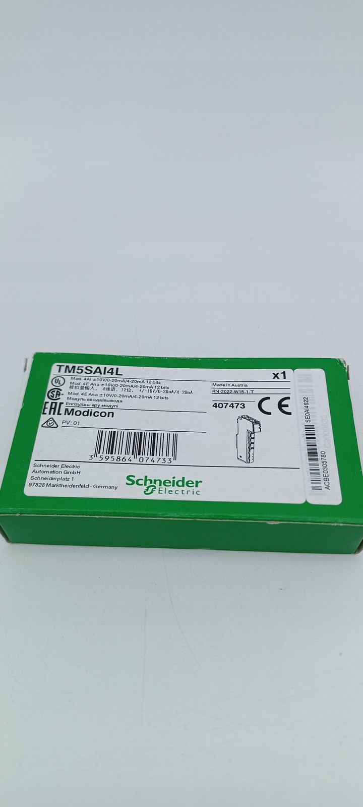 TM5SAI4L Modicon TM5 Analog Input Module