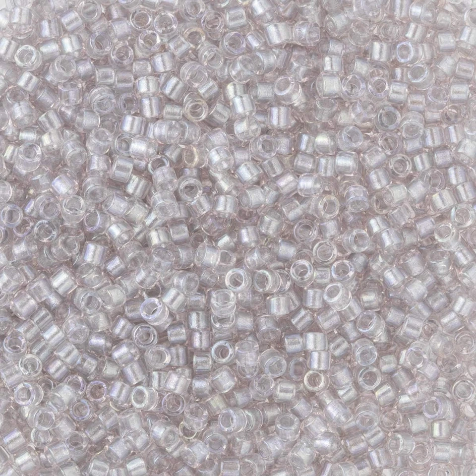 Paquete Delica Seed Beads: Talla 11/0, Colección Paleta Forrada Color Gris Interior Foto 2 de 4