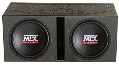 2) MTX TN12-02 12'' 400 Watt Car Audio Subwoofers + Ported Dual Box Enclosure