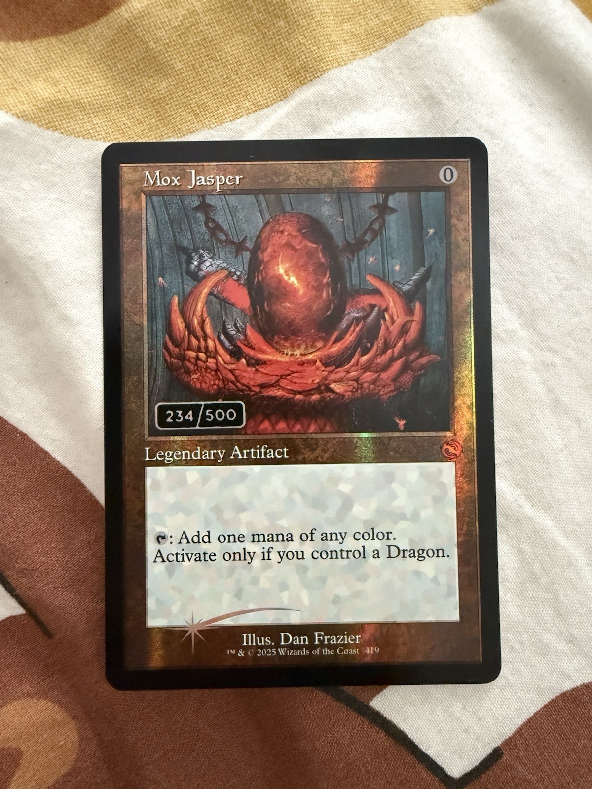 Mox Jasper (Serial Numbered) Tarkir: Dragonstorm Foil