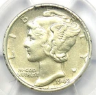 1942/1 Mercury Dime 10C - Certified PCGS AU Details - Rare Overdate Variety Coin