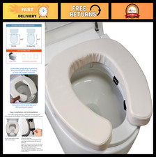 Padded Toilet Seat Cushion - 2-Inch Foam, Waterproof, U-Shape, Fits Standard/Elo