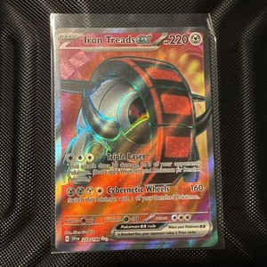 iron treads pokemon card value ex 233/198 Scarlet & Violet Base Full Art Mint Card Details iron treads ex pokemon card