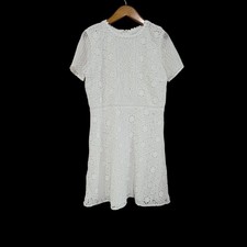 Loft Camellia Lace Dress Womens Small Petite Floral Cutout Lined Crochet Cottage