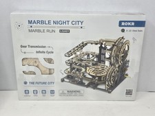 ROKR 3D-Marble Night City Marble Run LGA01 Wood Puzzle - New Sealed