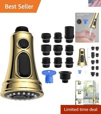 Pull Down cUPC Certified Faucet Head Replacement, 15 Adapters