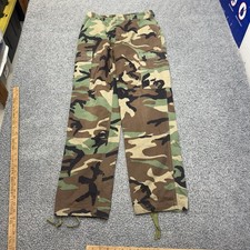 Vtg Military BDU Camo Pants Large Regular Combat Trousers Woodland Ripstop 1997