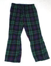 Old Navy Pajama Pants Men Medium Blue Excellent Plaid Flannel Cotton Drawstring