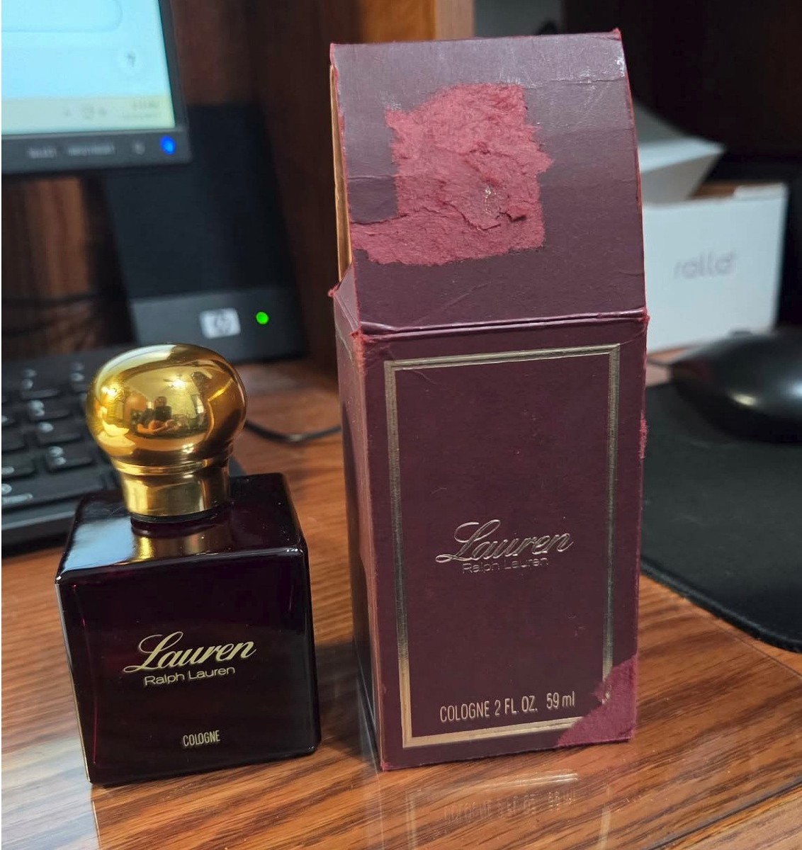 FULL Vintage Ralph Lauren LAUREN Cologne 2 oz. Bottle and Box | eBay