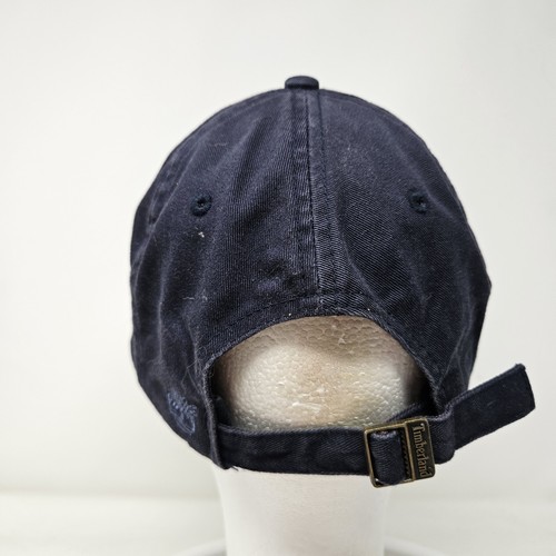 Timberland Hat Cap Strap Back Navy Blue Embroidered Mens Outdoor Casual Cotton - Picture 4 of 8