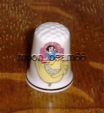 Disney Princess Snow White 1" Tall Collectable Thimble with Gold Trim